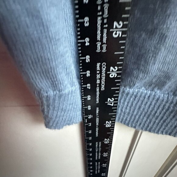 J Jill Sweater Womens Small‎ Light Blue Merino Wool Long Sleeve Round Neck - Picture 6 of 7